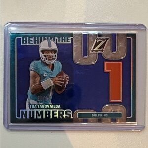 💙Tua Tagovailoa 2024 panini Zenith behind the numbers card 20/25